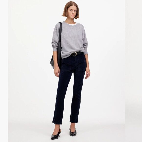 Madewell ns284 Navy The Slim Straight Utility Pant in Garment Dye Corduroy - Picture 6 of 14